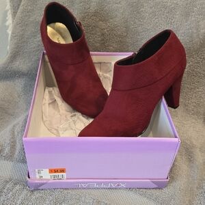 Xappeal Women's Deep Red Heeled Boots